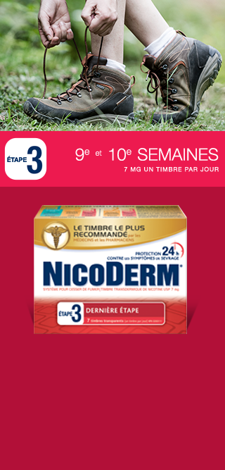 Nicodem Étape 3 - Timbre de 7 mg de nicotine